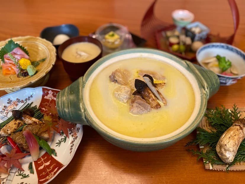 松茸鍋コース